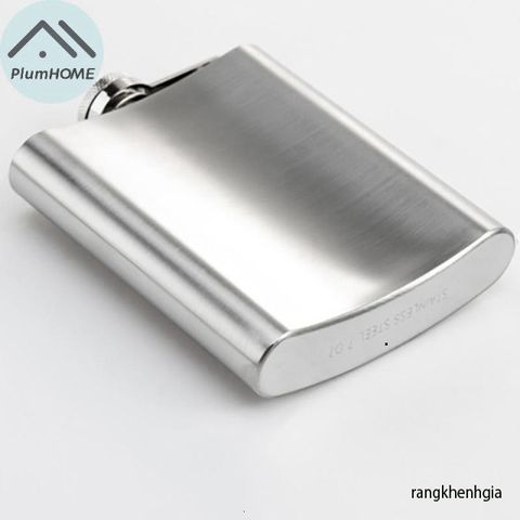 Bình Rượu Mini Inox Di Động Plumhome 4-8oz - Bình Giữ Rượu Tuyệt Vời Cho Du Lịch, Thưởng Thức Whisky, Vodka Bất Cứ Nơi Đâu