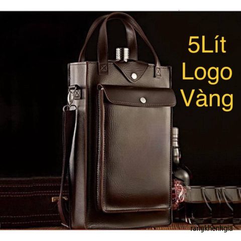 Bình Tông Inox 304 Cao Cấp Với Logo Vàng - Dung Tích 2.5L - 5L, Sang Trọng Cho Du Lịch & Dã Ngoại
