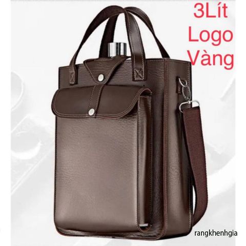 Bình Tông Inox 304 Cao Cấp Với Logo Vàng - Dung Tích 2.5L - 5L, Sang Trọng Cho Du Lịch & Dã Ngoại