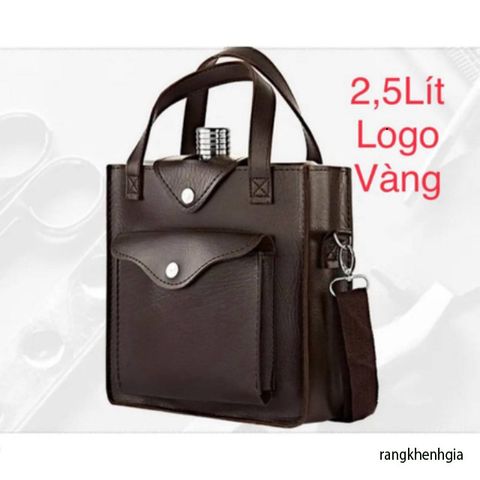 Bình Tông Inox 304 Cao Cấp Với Logo Vàng - Dung Tích 2.5L - 5L, Sang Trọng Cho Du Lịch & Dã Ngoại