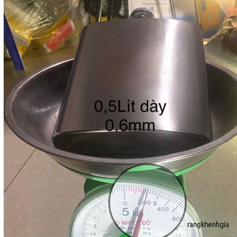 Bình Nước Inox 304 CCCP 0.5L - Thời Trang, Bền Bỉ, Kèm Bao, Cốc và Phễu - Hoàn Hảo Cho Thể Thao và Dã Ngoại