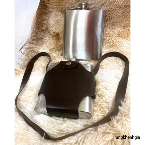 Bình Nước Inox 304 CCCP 0.5L - Thời Trang, Bền Bỉ, Kèm Bao, Cốc và Phễu - Hoàn Hảo Cho Thể Thao và Dã Ngoại