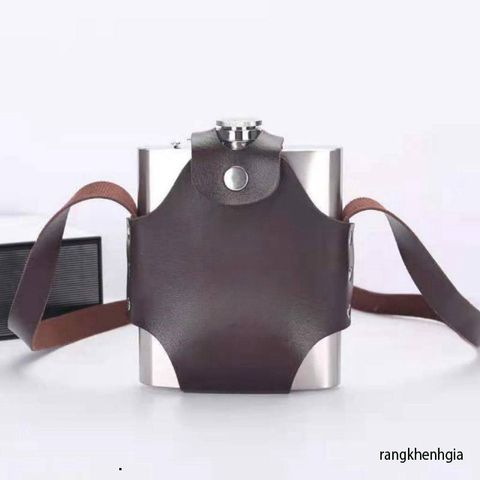 Bình Nước Inox 304 CCCP 0.5L - Thời Trang, Bền Bỉ, Kèm Bao, Cốc và Phễu - Hoàn Hảo Cho Thể Thao và Dã Ngoại