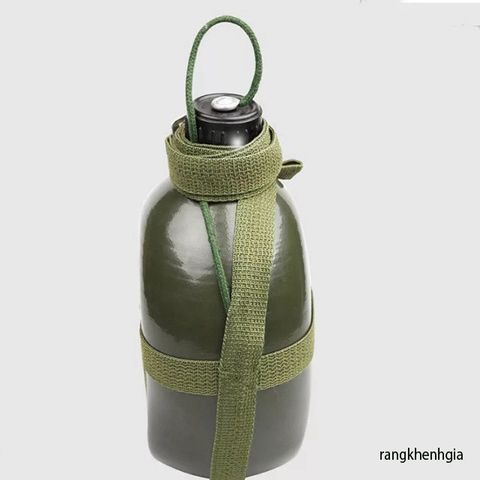 Bình Tông Nhôm Cổ Điển 1.5L - Bình Nước Du Lịch Vintage An Toàn, Nhẹ, Tiện Dụng Cho Dã Ngoại và Picnic