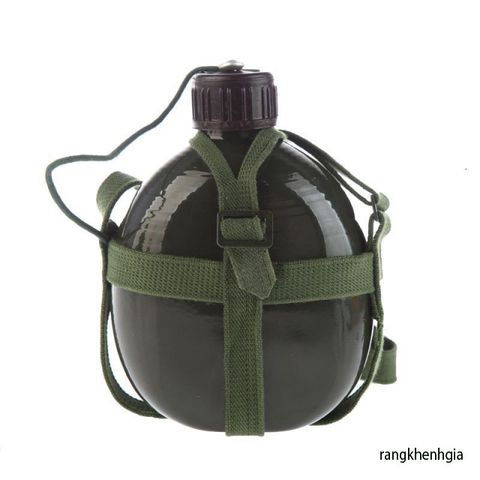 Bình Tông Nhôm Cổ Điển 1.5L - Bình Nước Du Lịch Vintage An Toàn, Nhẹ, Tiện Dụng Cho Dã Ngoại và Picnic