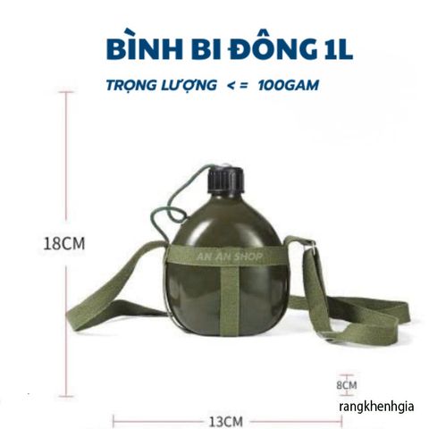 Bình Đựng Nước Nhôm Xanh Cổ Điển Siêu Nhẹ - Phụ Kiện Cắm Trại Hoàn Hảo, Dễ Dàng Mang Theo Trong Mọi Cuộc Phiêu Lưu ngoài Trời