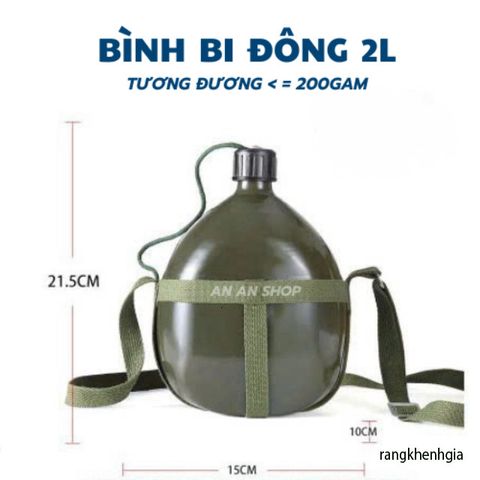 Bình Đựng Nước Nhôm Xanh Cổ Điển Siêu Nhẹ - Phụ Kiện Cắm Trại Hoàn Hảo, Dễ Dàng Mang Theo Trong Mọi Cuộc Phiêu Lưu ngoài Trời