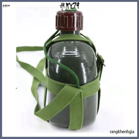 Bình Nhôm Xanh Truyền Thống 1,2L Chắc Chắn - Bình Đựng Nước Du Lịch An Toàn với Dây Đeo Tiện Lợi, Quà Tặng Cho Phái Mạnh