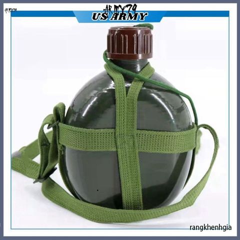 Bình Nhôm Xanh Truyền Thống 1,2L Chắc Chắn - Bình Đựng Nước Du Lịch An Toàn với Dây Đeo Tiện Lợi, Quà Tặng Cho Phái Mạnh