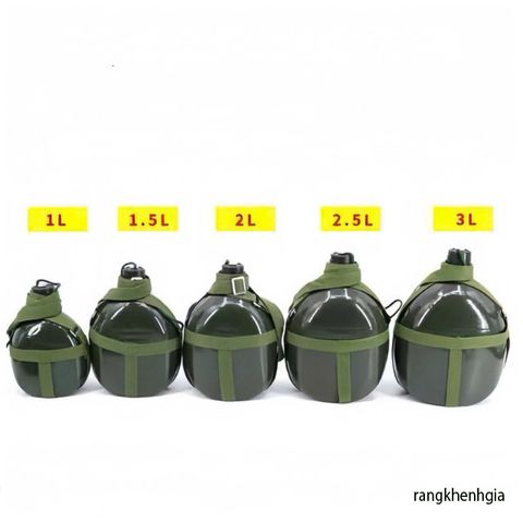 Bình Nhôm Cổ Điển Siêu Nhẹ 1L - Đựng Nước và Rượu Hoàn Hảo Cho Thám Hiểm Cắm Trại, Phượt - Món Quà Tươi Sáng Cho Tín Đồ Yêu Thích