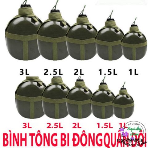 Bình Tông Nhôm Xanh Cổ Điển - Đựng Nước, Rượu, Du Lịch, Phiêu Lưu, Chất Liệu Chống Gỉ, Dễ Mang Theo