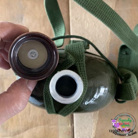 Bình Tông Nhôm Xanh Cổ Điển - Đựng Nước, Rượu, Du Lịch, Phiêu Lưu, Chất Liệu Chống Gỉ, Dễ Mang Theo