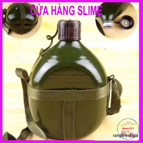Bình Tông Kim Loại Nhôm Cổ Điển - Bi Đông Dụng Tích 1L, 2L, 3L Cho Nước & Rượu, Đồ Đi Phượt, Du Lịch Tiện Lợi