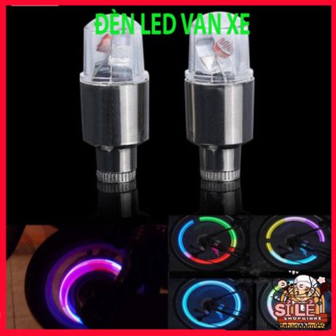 Đèn LED Gắn Van Bánh Xe Chống Nước cho Ô Tô, Xe Máy, Xe Đạp - Phát Sáng Nắp Van Ấn Tượng với Màu Sắc Đa Dạng