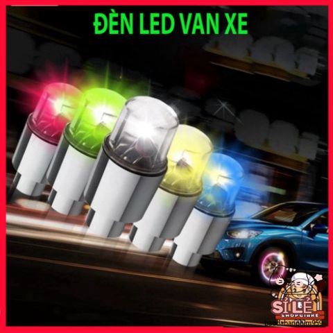 Đèn LED Gắn Van Bánh Xe Chống Nước cho Ô Tô, Xe Máy, Xe Đạp - Phát Sáng Nắp Van Ấn Tượng với Màu Sắc Đa Dạng