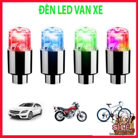 Đèn LED Gắn Van Bánh Xe Chống Nước cho Ô Tô, Xe Máy, Xe Đạp - Phát Sáng Nắp Van Ấn Tượng với Màu Sắc Đa Dạng