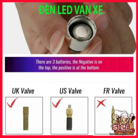 Đèn LED Đổi Màu Gắn Van Bánh Xe Ô Tô Chống Thấm Nước - Phụ Kiện Xe Hơi và Xe Đạp Sáng Tạo, Đèn Lốp Sống Động