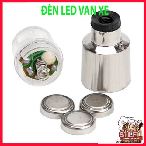 Đèn LED Đổi Màu Gắn Van Bánh Xe Ô Tô Chống Thấm Nước - Phụ Kiện Xe Hơi và Xe Đạp Sáng Tạo, Đèn Lốp Sống Động