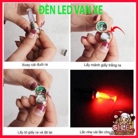 Đèn LED Neon Gắn Van Bánh Xe Đạp và Xe Máy - Phụ Kiện Phát Sáng An Toàn, Trang Trí Xe Phong Cách Nổi Bật, Dễ Dàng Lắp Đặt
