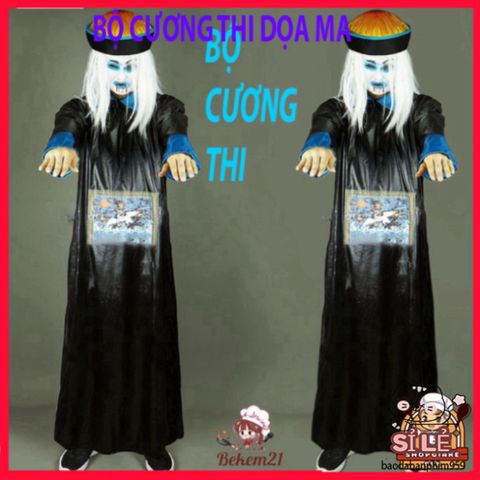 Trang Phục Halloween Hắc Bạch Vô Thường - Diêm Vương Pháp Sư cho Người Lớn, Bộ Hóa Trang Độc Đáo và Ấn Tượng