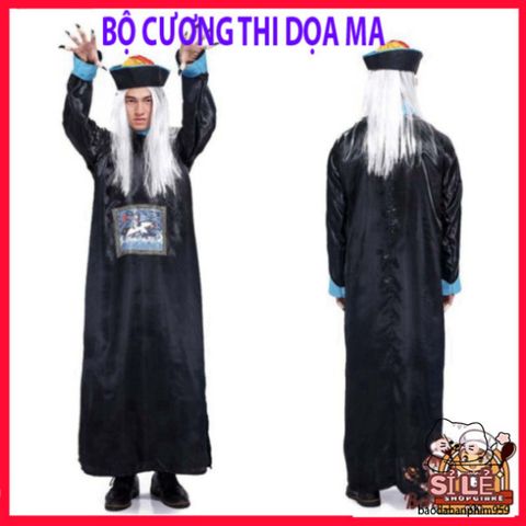Trang Phục Halloween Hắc Bạch Vô Thường - Diêm Vương Pháp Sư cho Người Lớn, Bộ Hóa Trang Độc Đáo và Ấn Tượng