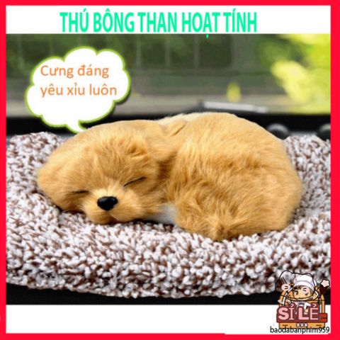 Thú Bông Khử Mùi Than Hoạt Tính Mini Hình Chó Mèo Sói Gấu - Phụ Kiện Trang Trí Ô Tô Dễ Thương và An Toàn Khí Hậu