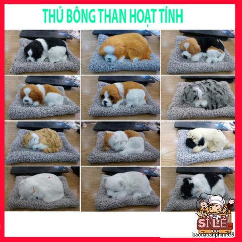 Thú Bông Khử Mùi Than Hoạt Tính Mini Hình Chó Mèo Sói Gấu - Phụ Kiện Trang Trí Ô Tô Dễ Thương và An Toàn Khí Hậu