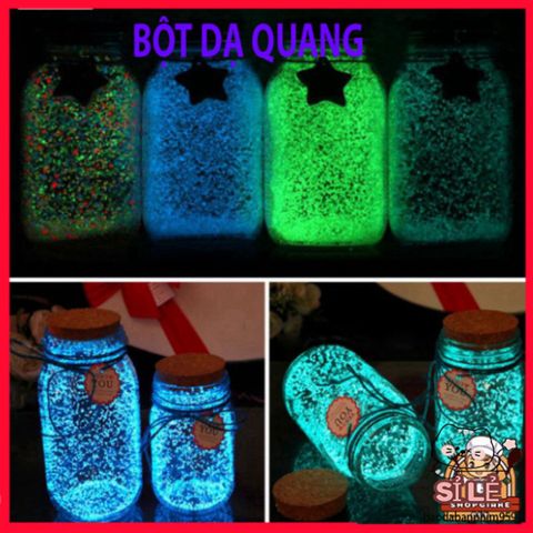 Túi Hạt Phát Sáng Dạ Quang 10g - Chất Liệu An Toàn, Sáng Lấp Lánh Cho Nghệ Thuật và Trang Trí DIY