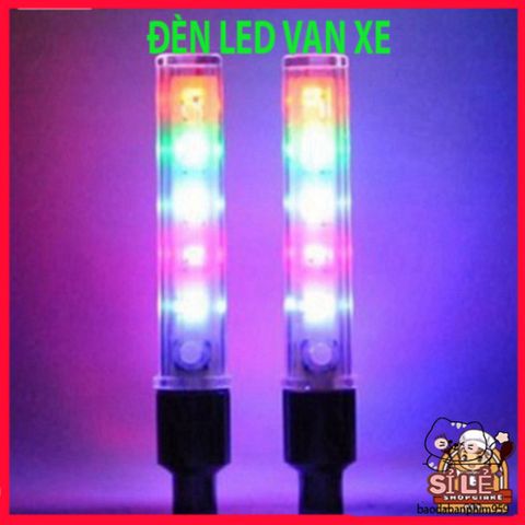 Đèn LED Trang Trí Nắp Van Xe Đạp - Nhiều Màu Sắc, Chống Thấm, Dễ Dàng Lắp Đặt, Phụ Kiện Hoàn Hảo Cho Xe Máy và Xe Đạp