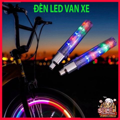 Đèn LED Trang Trí Nắp Van Xe Đạp - Nhiều Màu Sắc, Chống Thấm, Dễ Dàng Lắp Đặt, Phụ Kiện Hoàn Hảo Cho Xe Máy và Xe Đạp