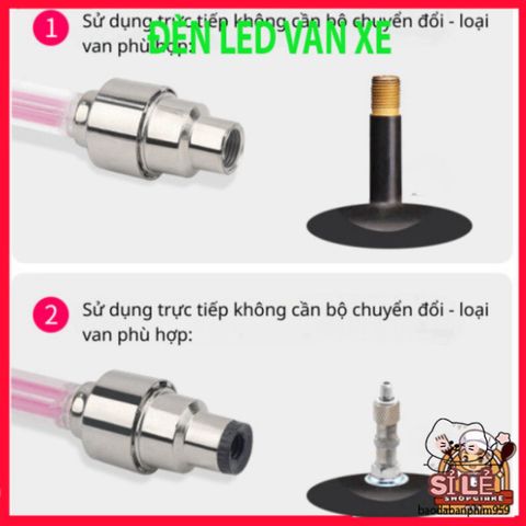 Đèn LED Gắn Bánh Xe Đạp Xe Máy - Nắp Van Phát Sáng Độc Đáo, Nhiều Màu Sắc Bắt Mắt, Cảm Biến Chuyển Động Tiện Lợi