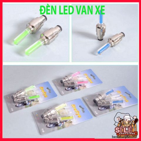 Đèn LED Gắn Bánh Xe Đạp Xe Máy - Nắp Van Phát Sáng Độc Đáo, Nhiều Màu Sắc Bắt Mắt, Cảm Biến Chuyển Động Tiện Lợi