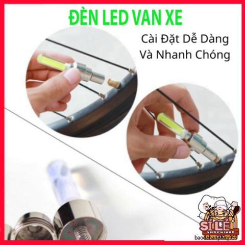 Đèn LED Gắn Bánh Xe Đạp Xe Máy - Nắp Van Phát Sáng Độc Đáo, Nhiều Màu Sắc Bắt Mắt, Cảm Biến Chuyển Động Tiện Lợi
