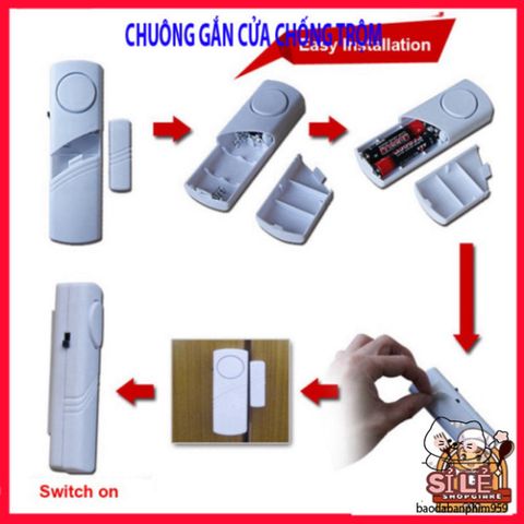 Thiết Bị Báo Động Cửa An Toàn 90dB - Chuông Cửa Magnet Tích Hợp Bảo Vệ Nhà - Giải Pháp An Ninh Cho Gia Đình