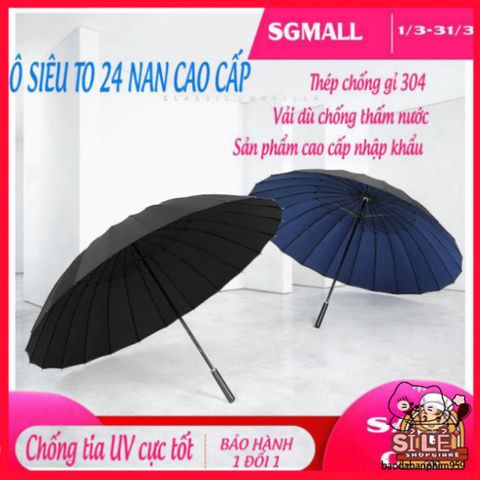 Ô Dù Đa Năng 24 Nan Chắc Chắn - Chống Nắng Mưa, Thiết Kế Gọn Nhẹ, Bảo Vệ Tia UV, Vải Bền Đẹp, Quai Đeo Thoải Mái, Bảo Hành Uy Tín