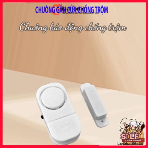 Bộ 2 Chuông Chống Trộm GIGAHOME - Thiết Kế Thông Minh, Âm Thanh Cảnh Báo 90dB, Dễ Lắp Đặt, Giải Pháp An Ninh Cho Gia Đình