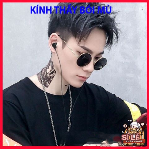 Kính Mát Gọng Tròn D182 Thời Trang - Kính Thầy Tướng Độc Đáo Cho Nam Nữ Yêu Thích Phong Cách Khác Biệt