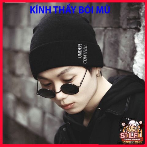 Kính Mát Gọng Tròn D182 Thời Trang - Kính Thầy Tướng Độc Đáo Cho Nam Nữ Yêu Thích Phong Cách Khác Biệt