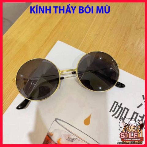 Kính Mát Gọng Tròn D182 Thời Trang - Kính Thầy Tướng Độc Đáo Cho Nam Nữ Yêu Thích Phong Cách Khác Biệt