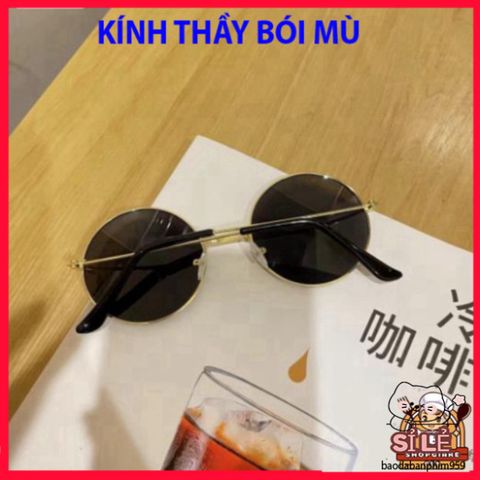 Kính Mát Gọng Tròn D182 Thời Trang - Kính Thầy Tướng Độc Đáo Cho Nam Nữ Yêu Thích Phong Cách Khác Biệt