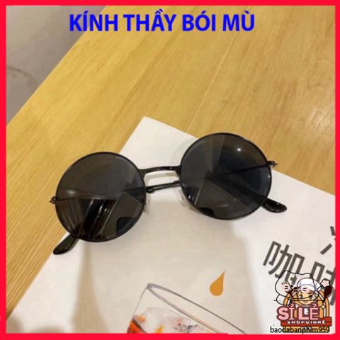Kính Mát Gọng Tròn D182 Thời Trang - Kính Thầy Tướng Độc Đáo Cho Nam Nữ Yêu Thích Phong Cách Khác Biệt