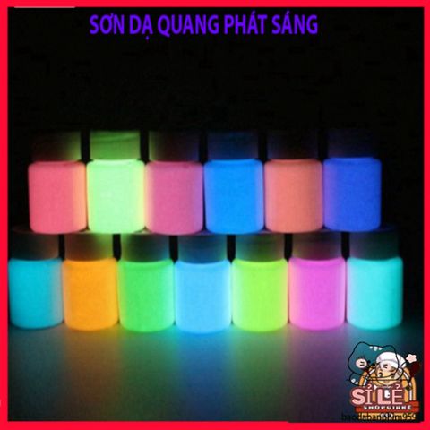 Sơn Dạ Quang 9 Màu Phát Sáng Mạnh Mẽ - Sơn 22ml An Toàn, Dễ Dùng Cho Trang Trí Nghệ Thuật, Tạo Hiệu Ứng Độc Đáo