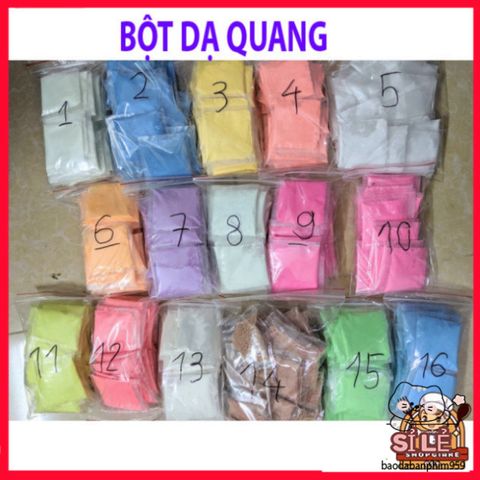 Bột Dạ Quang Mịn 10g - Phát Sáng Mạnh Mẽ Cho Sa Bàn, Tiểu Cảnh, DIY & Trang Trí Sự Kiện Màu Sắc Đa Dạng
