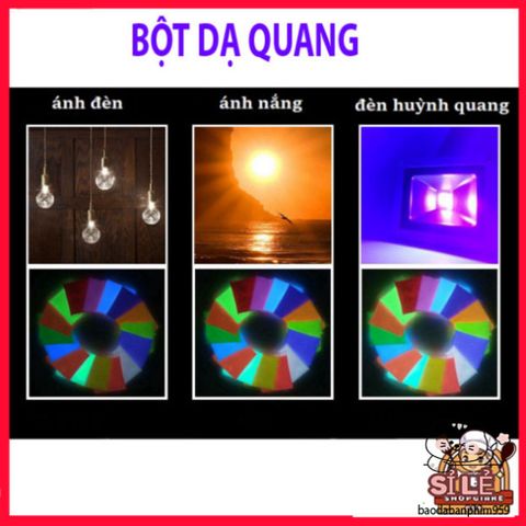 Bột Dạ Quang Mịn 10g - Phát Sáng Mạnh Mẽ Cho Sa Bàn, Tiểu Cảnh, DIY & Trang Trí Sự Kiện Màu Sắc Đa Dạng