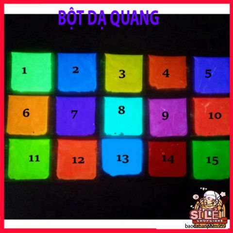 Bột Dạ Quang Mịn 10g - Phát Sáng Mạnh Mẽ Cho Sa Bàn, Tiểu Cảnh, DIY & Trang Trí Sự Kiện Màu Sắc Đa Dạng