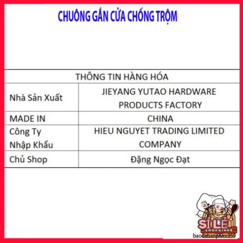 Chuông Cảm Ứng Gắn Cửa Thông Báo Chống Trộm Loại 1 - Nhỏ Gọn Âm Thanh 105dB, Bảo Vệ An Ninh Ngôi Nhà Của Bạn