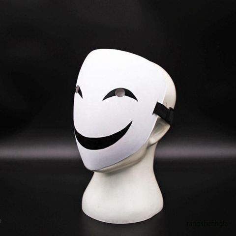 Mặt Nạ Hoạt Hình Nụ Cười Trắng Sáng - Phụ Kiện Cosplay Dành Cho Người Lớn Và Trẻ Em, Thích Hợp Tiệc Tùng, Halloween, Sự Kiện Lễ Hội
