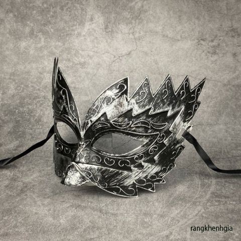 Mặt Nạ Hóa Trang Nửa Mặt Phong Cách Venetian Cổ Điển - Thích Hợp Cho Tiệc Halloween, Vũ Hội, Đẳng Cấp và Sang Trọng