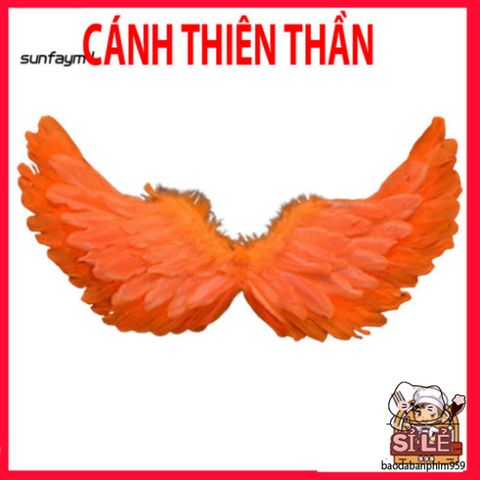 Cánh Lông Thiên Thần Màu Sắc Tươi Sáng - Phụ Kiện Thời Trang Chụp Hình và Hóa Trang Độc Đáo, Đáng Yêu cho Các Dịp Lễ Hội