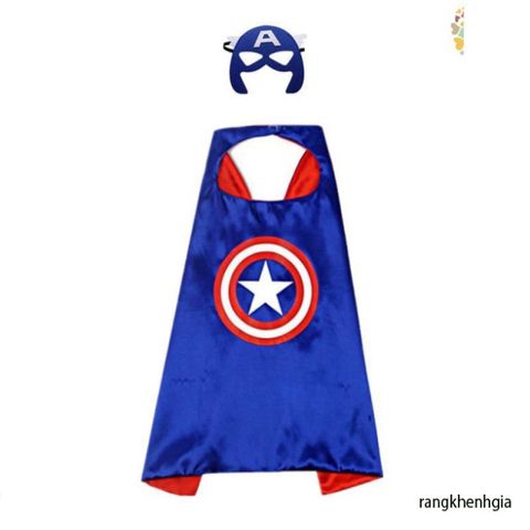 Áo Choàng Siêu Nhân Hoá Trang Trung Thu & Halloween Cho Bé - Kèm Mặt Nạ Độc Đáo, Vải Mềm An Toàn, Thích Hợp Cho Dịp Lễ Hội